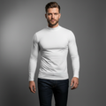 Base Mock Neck – White