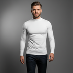 Base Mock Neck – White